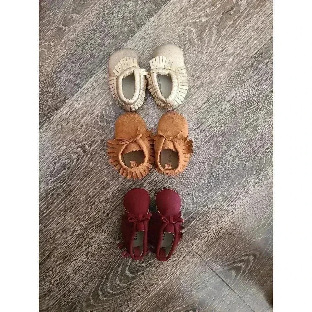 Baby Mocassins‎ 6 months set of 3 #1